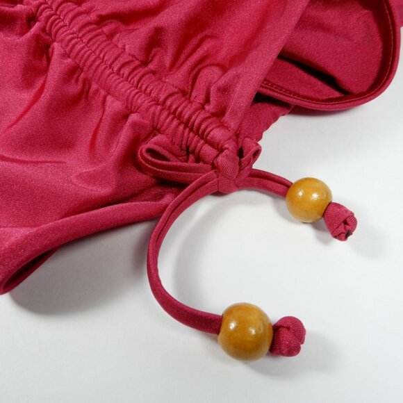 ANDREA IYAMAH Roba Ruched One Piece Swimsuit Size XS Ruby Pink NEW $225 - Picture 8 of 8
